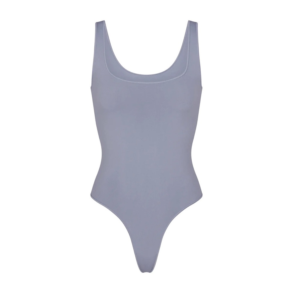 ESSENTIAL SCOOP NECK BODYSUIT slate size S/M